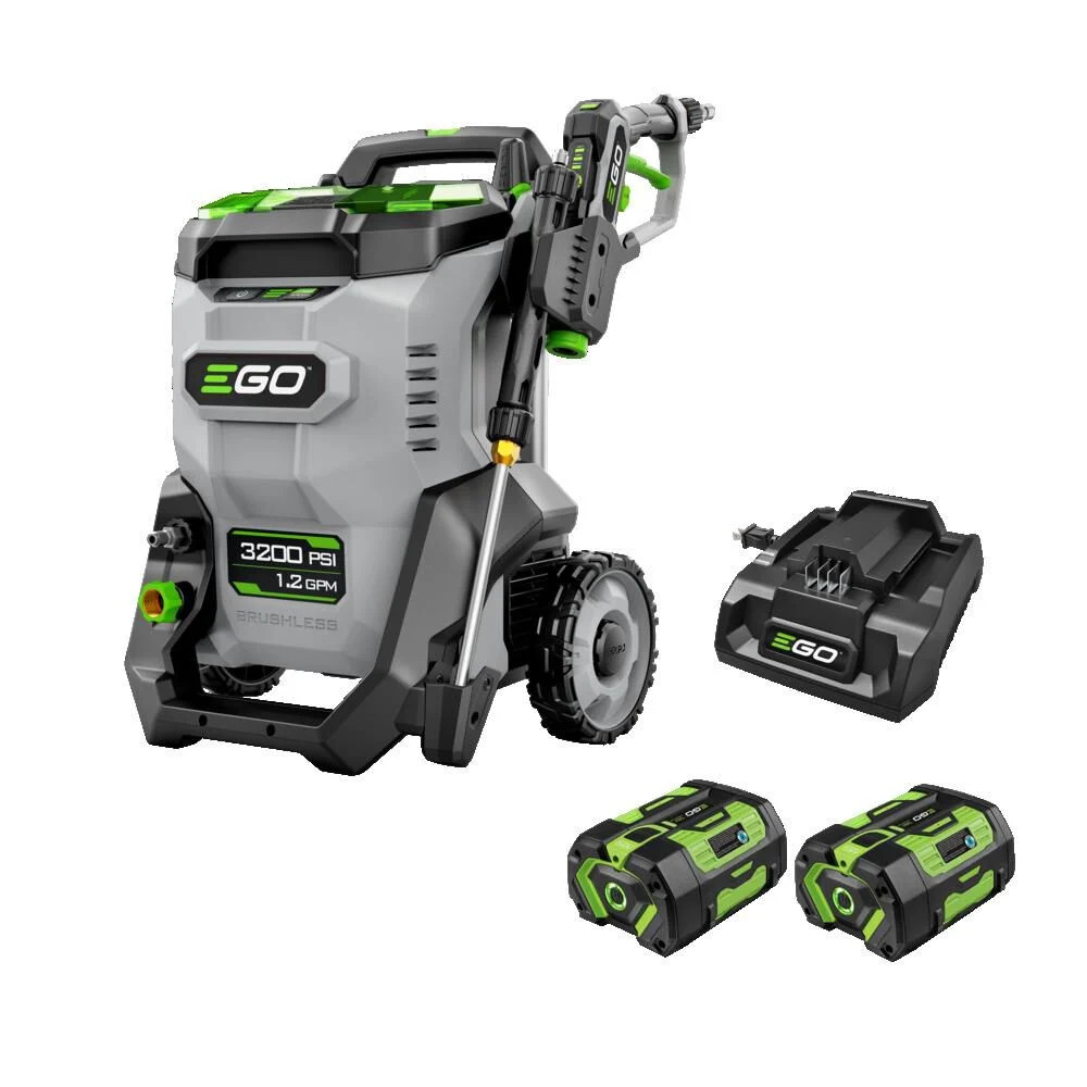 Ego Power+ 3200 Psi 1.2 Gpm Battery Powered Cold Water Pressure Washer With 5