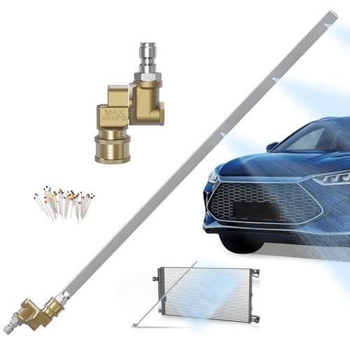 Radiator Cleaning Wand, 24” Flat Radiator Cleaner Wand, Car Radiator Genie Clea