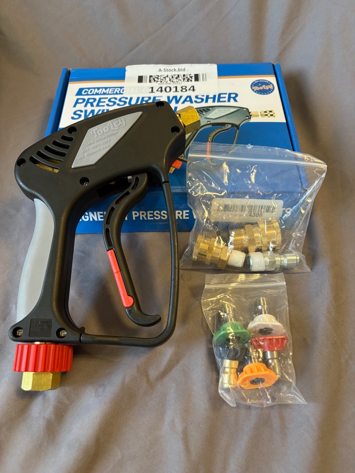 Toolcy Commercial Grade Pressure Wash Gun Sprayer Cleaner Multi Spray 5000psi