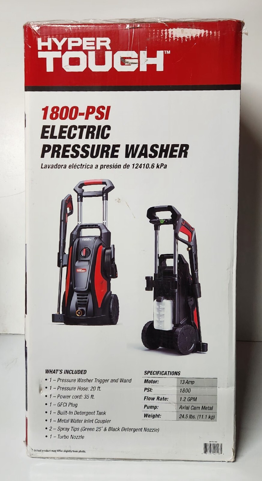 Pressure Washer 1800PSI, Electric