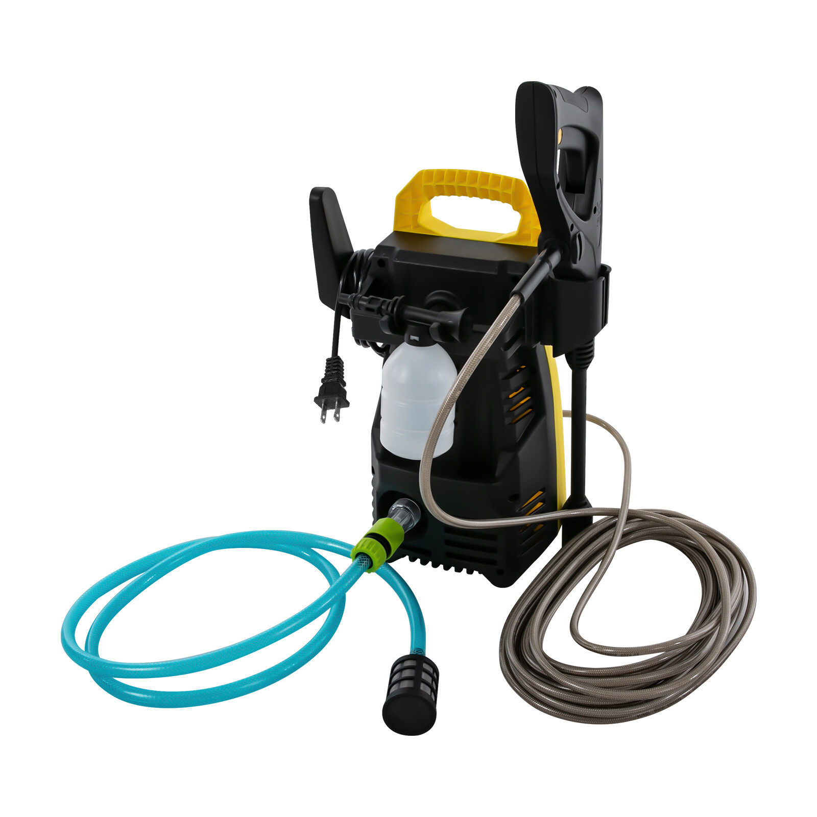 Yellow Black Electric Pressure Washer Portable Small DIY Patio Car Cleaner