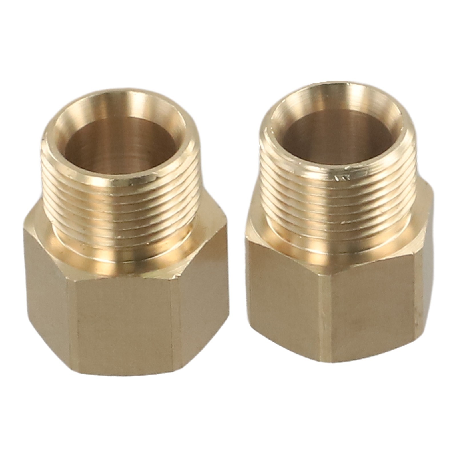 2*Coupler M22-15mm Male To M22 14mm Female Pressure Washer Hose Thread Connector
