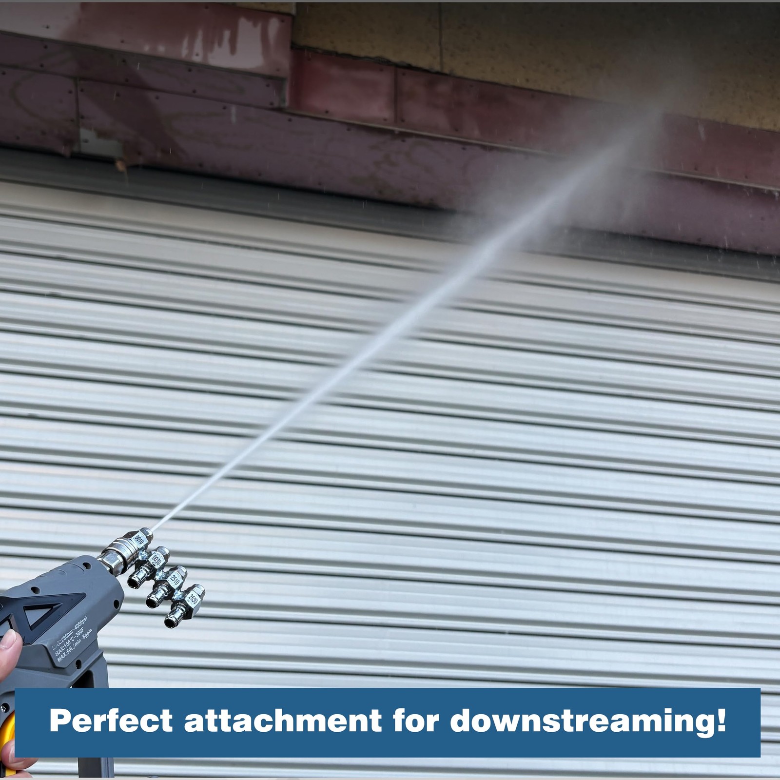 4 in 1 Pressure Washer Nozzle, Downstream Soft Wash Nozzle Kit, All Metal 4 W…