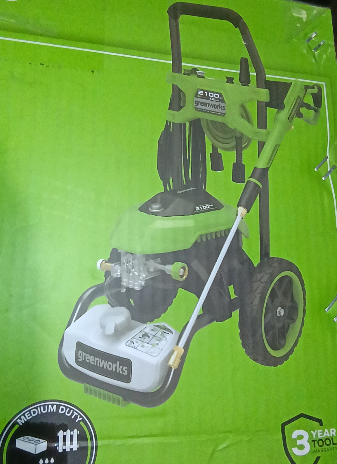 Greenworks Pro 2100 PSI 1.2 GPM Electric Pressure Washer Brushless BNIB