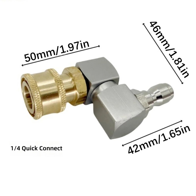 Anti Leak Stainless Steel 1/4 Inch Quick Connect Swivel For Car Wash Water Guns