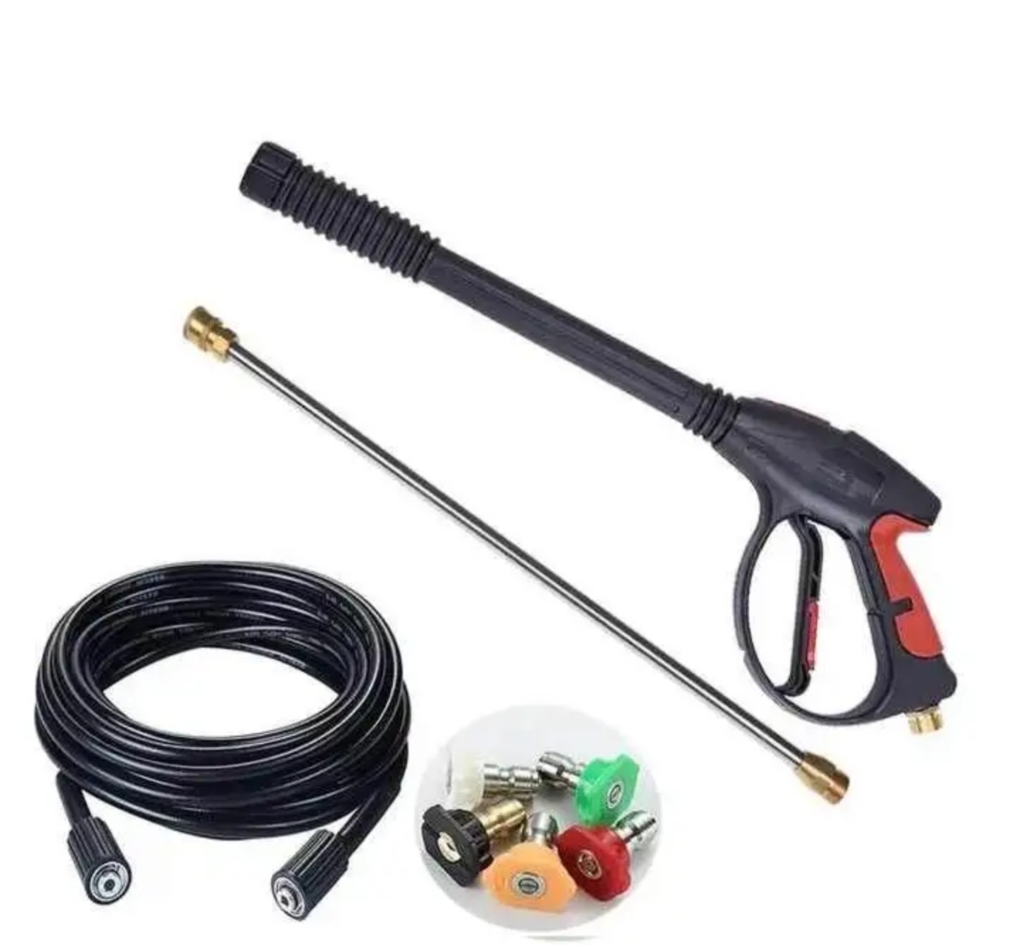 4000PSI High Pressure Car Power Washer Gun Spray Wand Lance Nozzle and Hose Kit