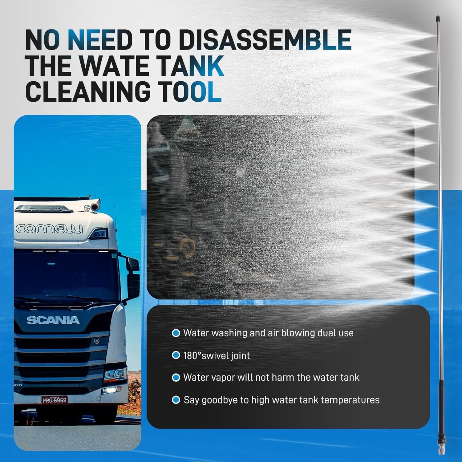 Professional 40″ Stainless Steel Wand for Engine