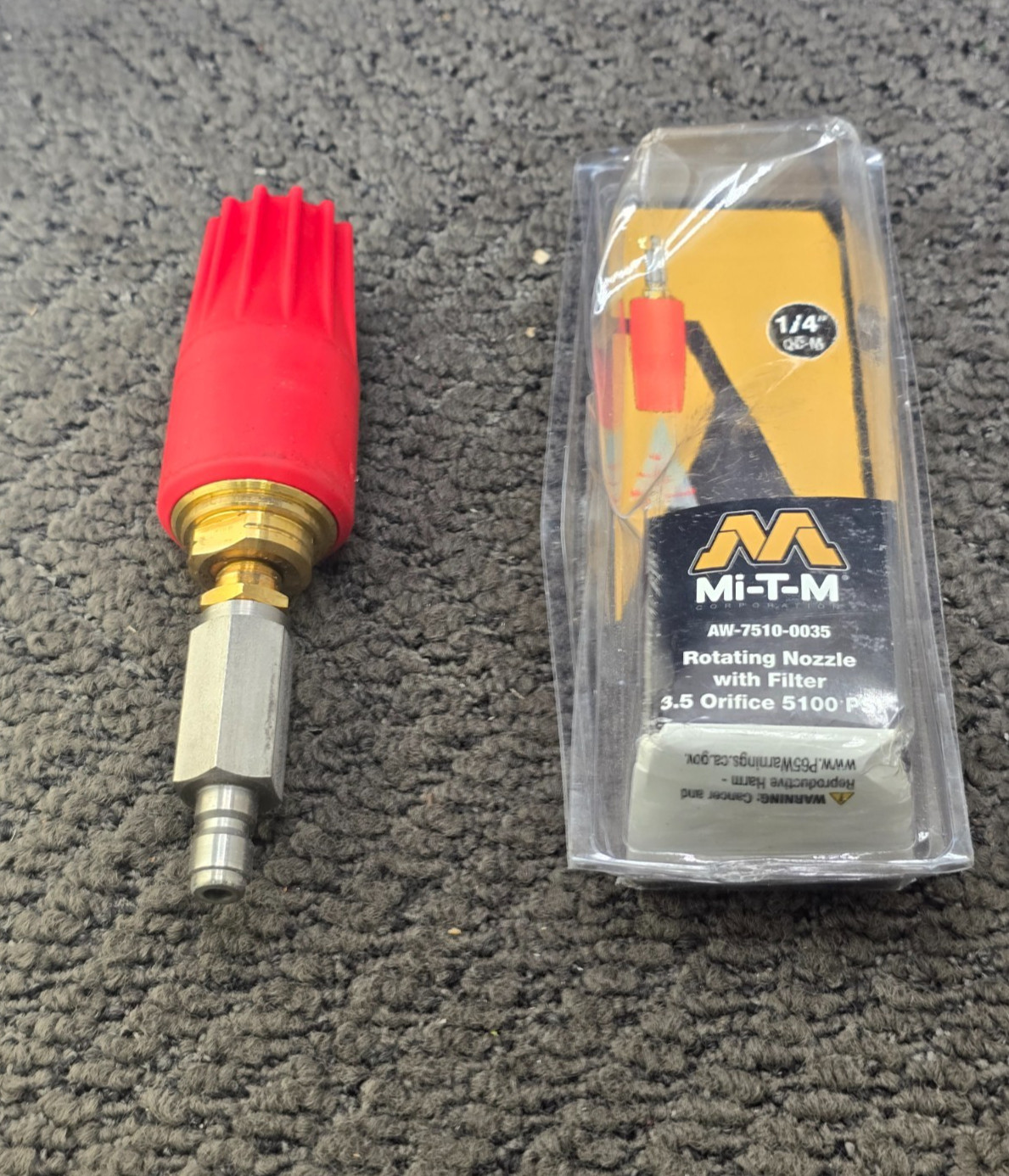 Mi-T-M AW-7510-0035: 3.5 ORIFICE 5100 PSI Rotating Pressure Washer Nozzle