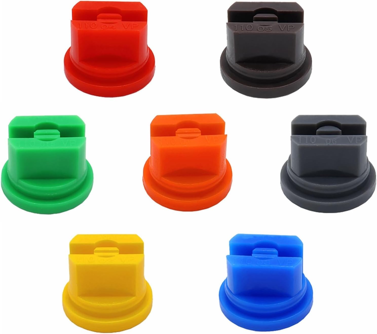 Universal 7Pcs Spray Nozzle Tips – 110° Flow for Garden & Agricultural Use