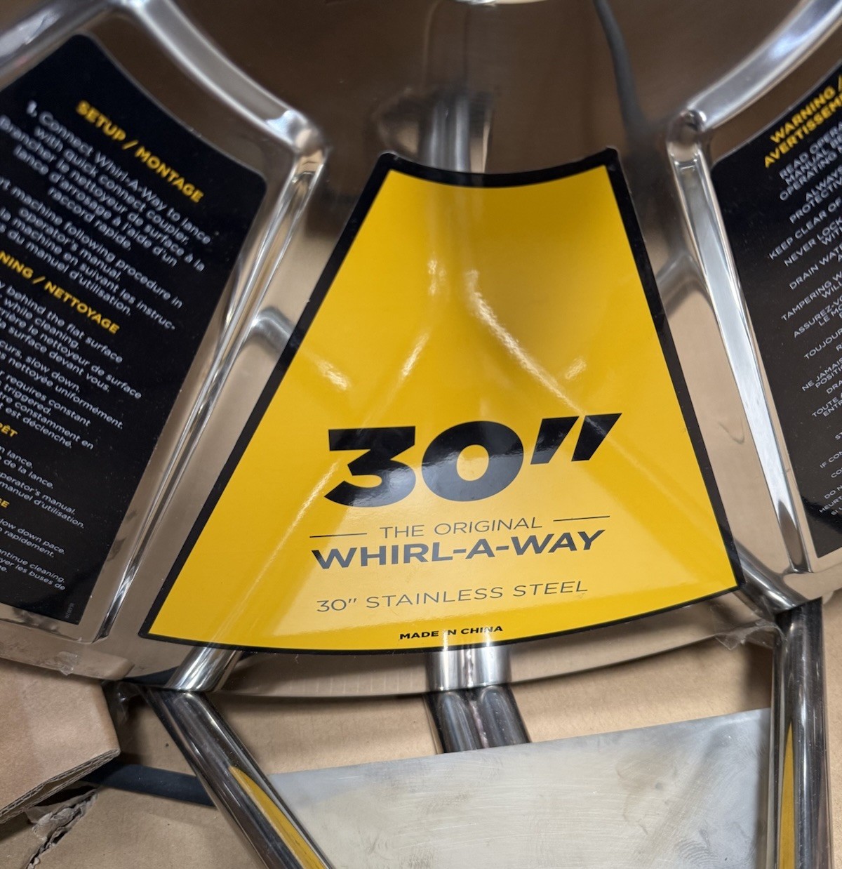 BE Power Equipment AR-ROTARY30SS Whirl-A-Way Flat Surface Rotary Cleaner, 30 in