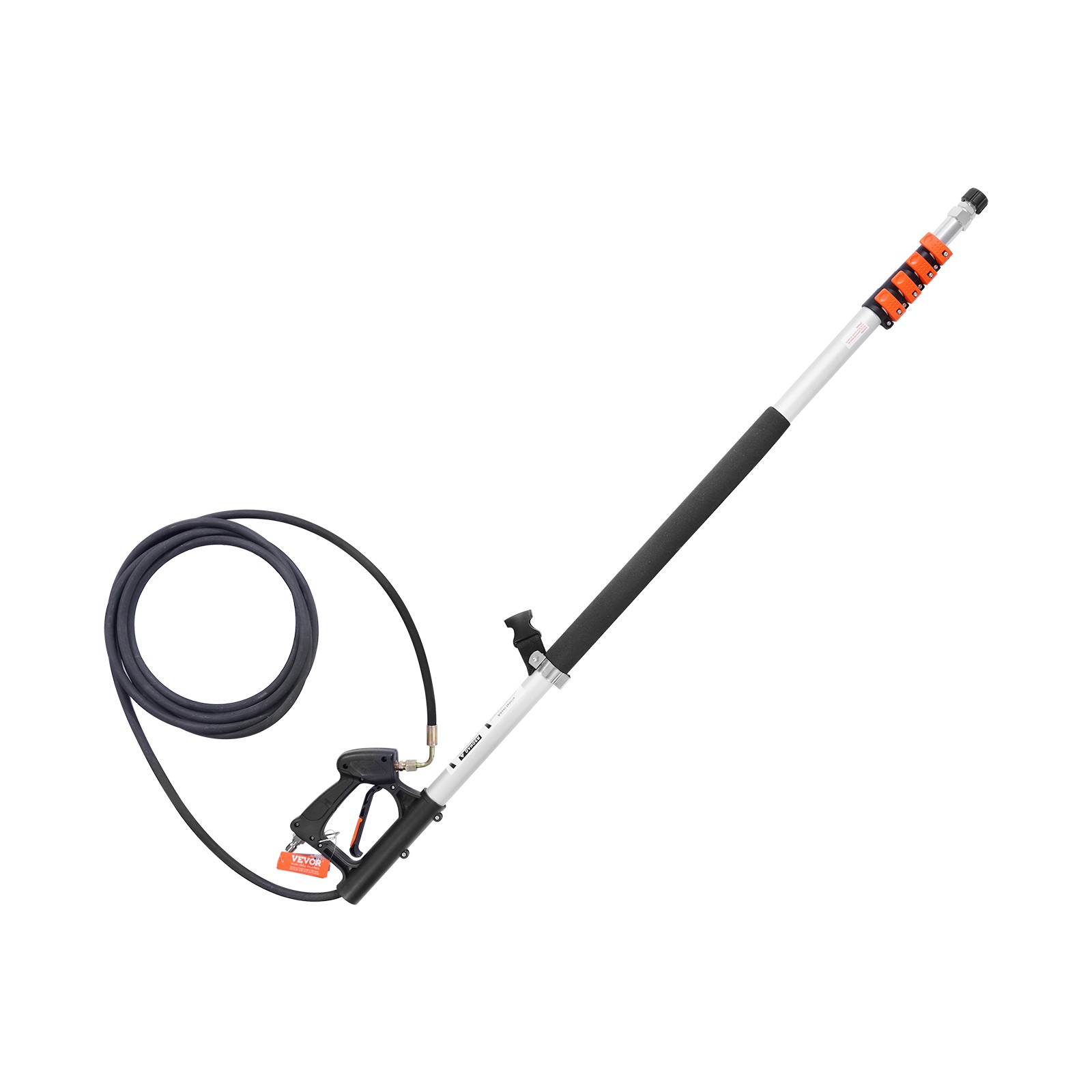 VEVOR Pressure Washer Telescoping Wand 24 ft 4000 psi Spray Gun with 7 Nozzles