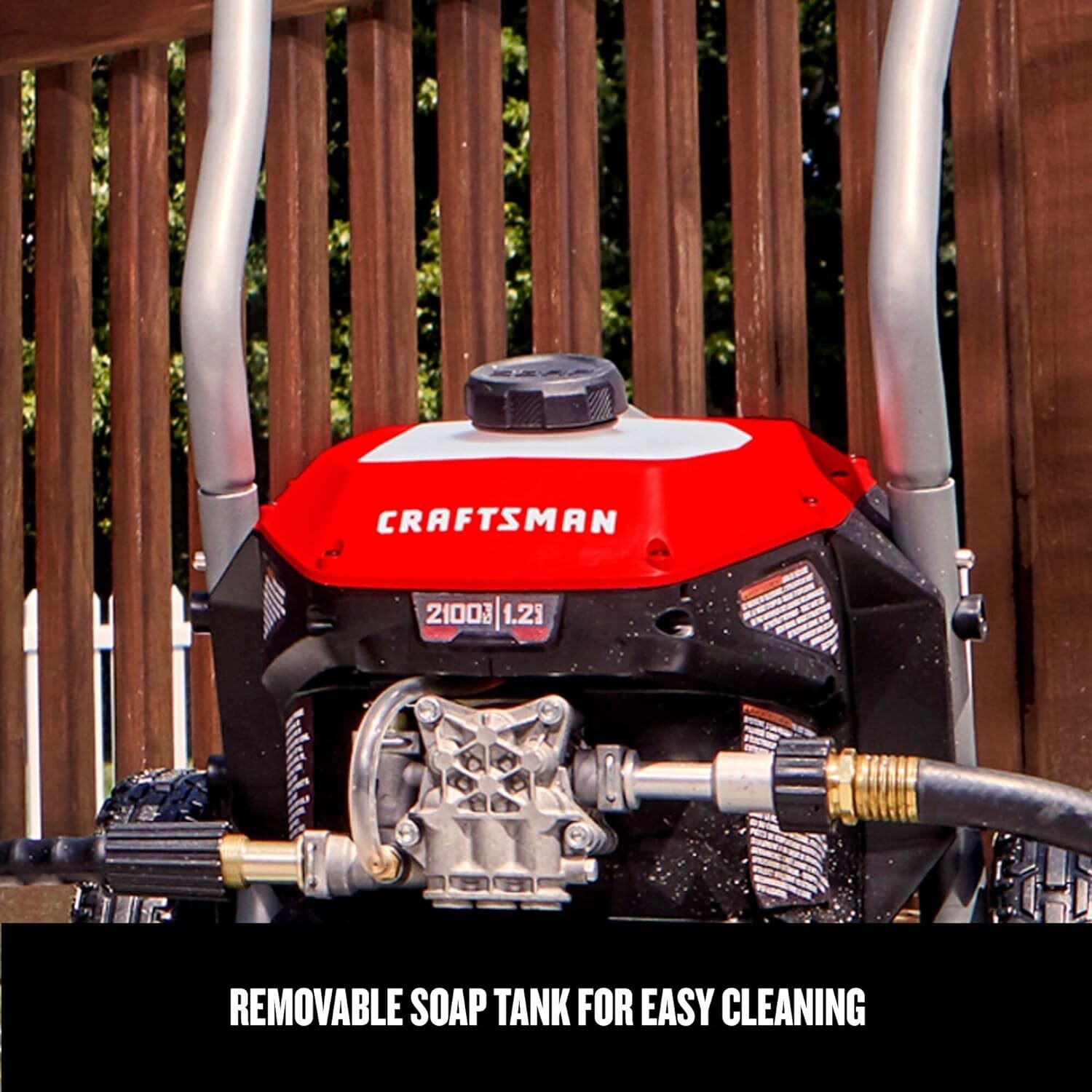 Electric Pressure Washer Cold Water 2100-PSI Corded 25 Ft. Kink-resistant Hose
