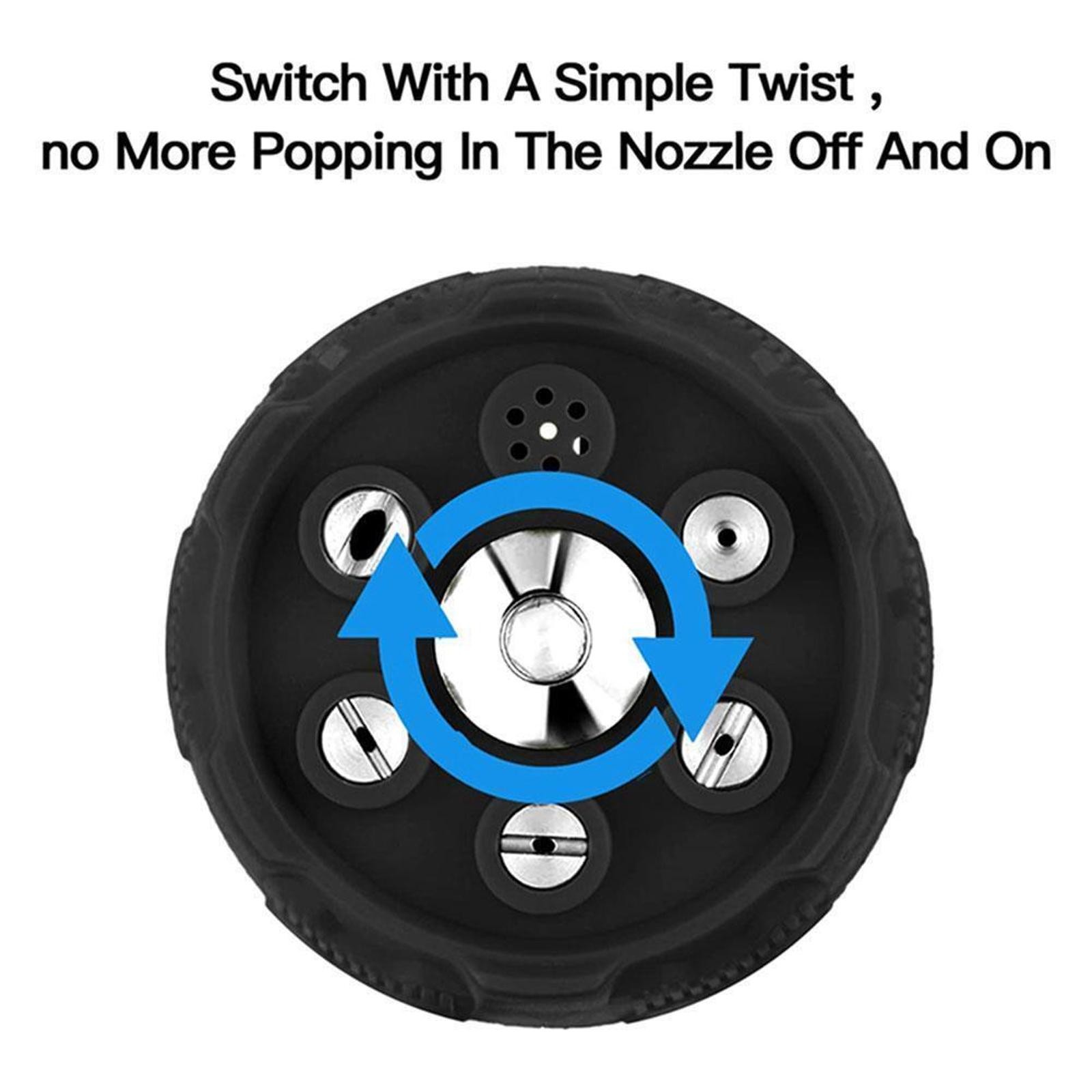 Pressure Washer Nozzle Tip 6 In 1 Spray Nozzle Adjustable For Garden Watering