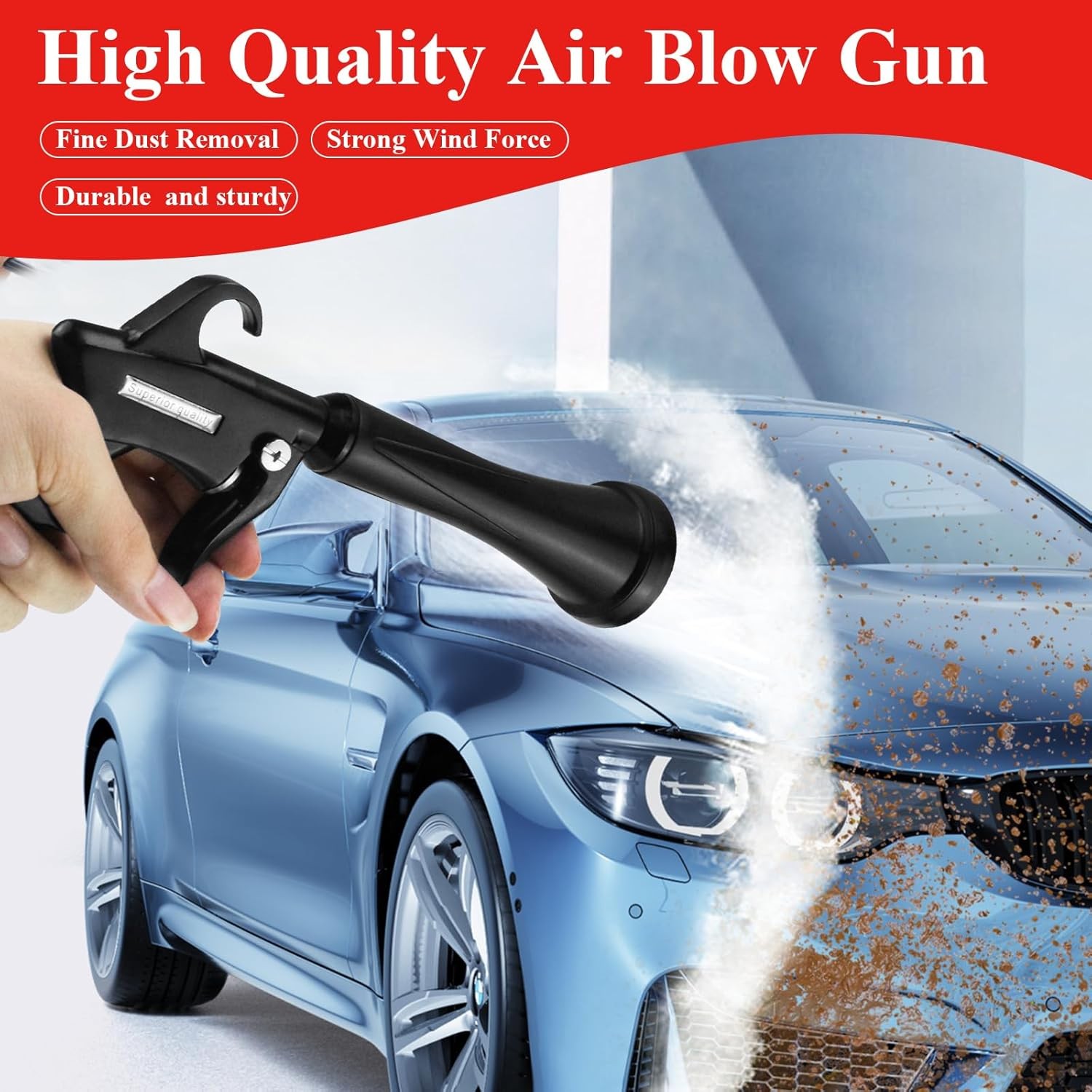 HANDY Tornado Air Cleaning Gun with Rubber Guard and Be common, Hose Payment