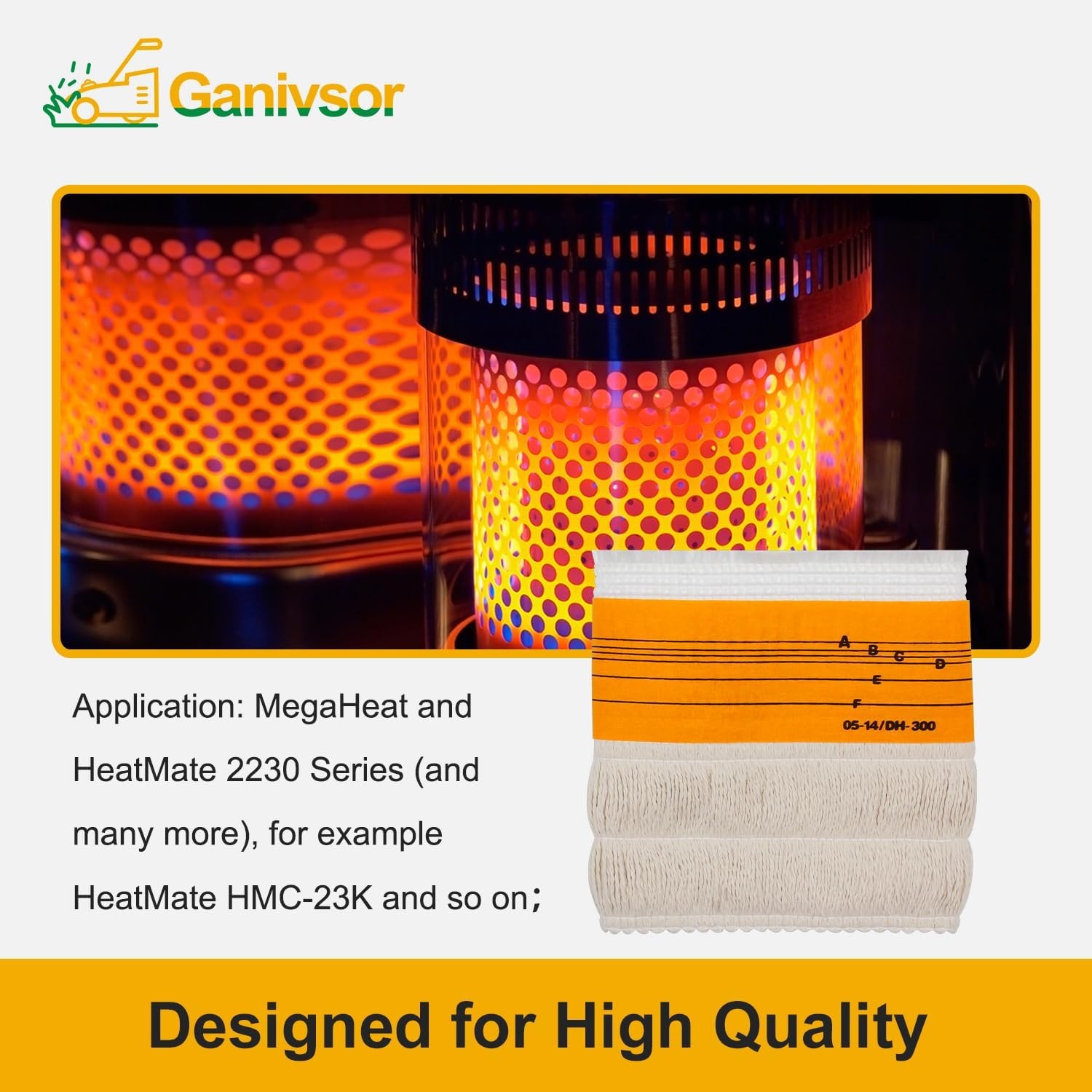 Ganivsor KW23MH-I Kerosene Heater Wick for MegaHeat HeatMate HMC-23K and…