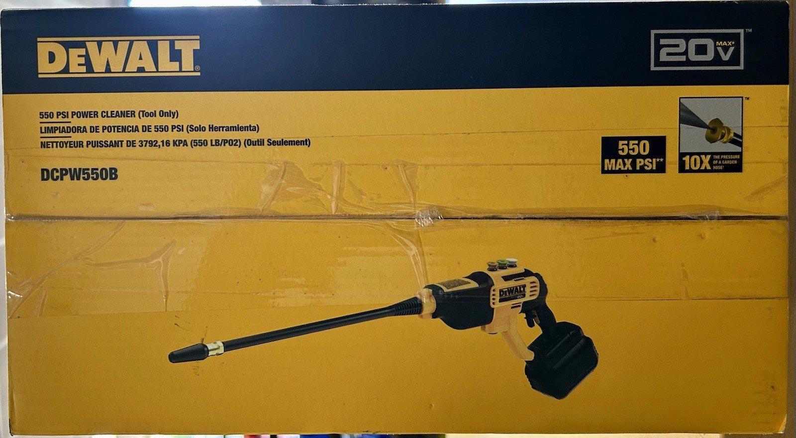 BRAND NEW DEWALT DCPW550B Power Cleaner Cordless Pressure Washer