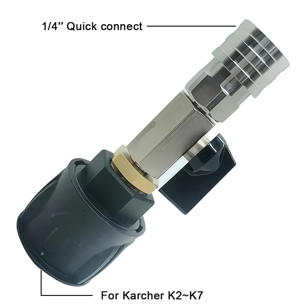 1/4″ Quick Connect Stainless Steel Ball Valve for Karcher K2~K7 Pressure Washer