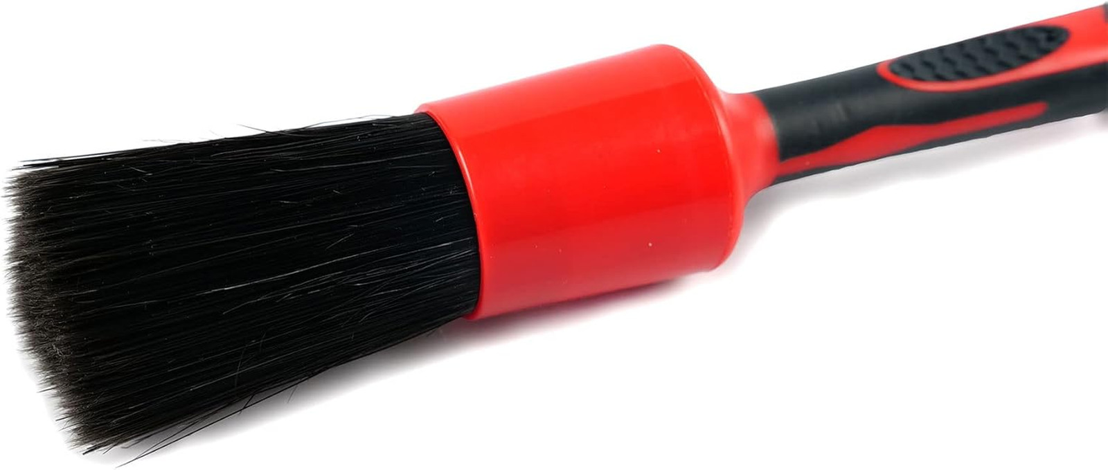 Universal Red & Black Combo Detailing Brush – Versatile Brush for Interior & Ext