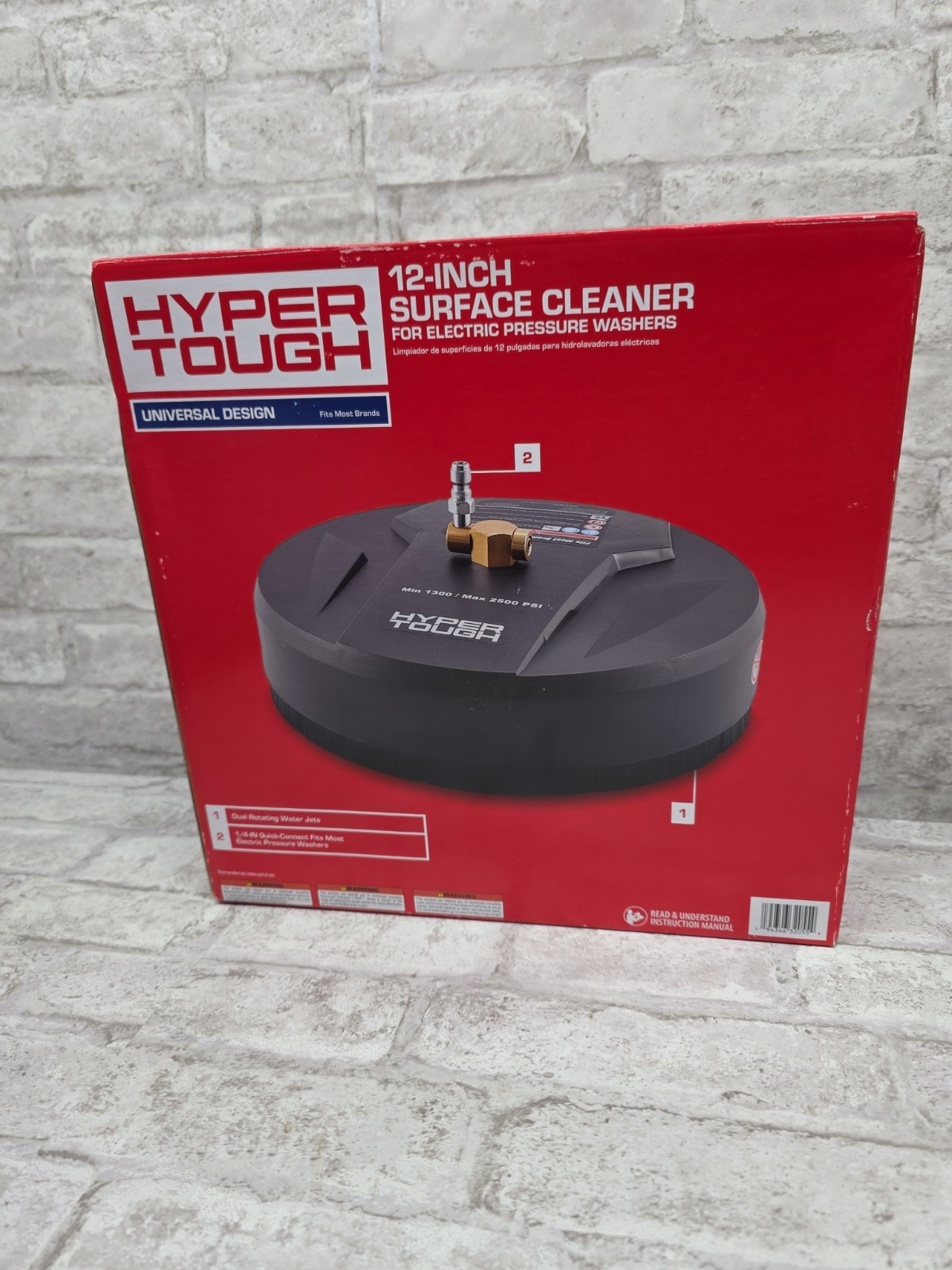 Hyper Tough 12″ Surface Cleaner for Electric Pressure Washers