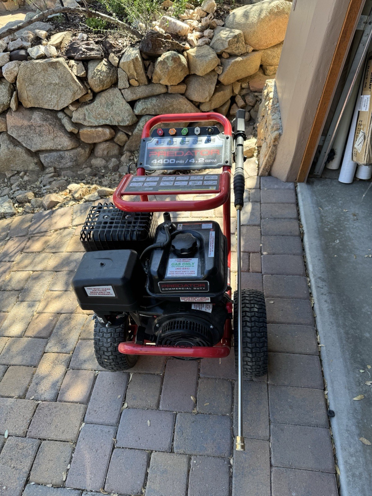 Predator 4400 PSI 4.2 GPM Gas Cold Water Pressure Washer Quick Connect