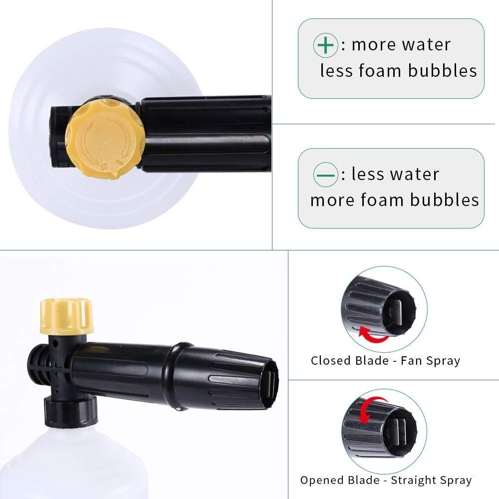 20ft Power Washer Foam Cannon – 2200 PSI, Thick Foam for Efficient Car Wash