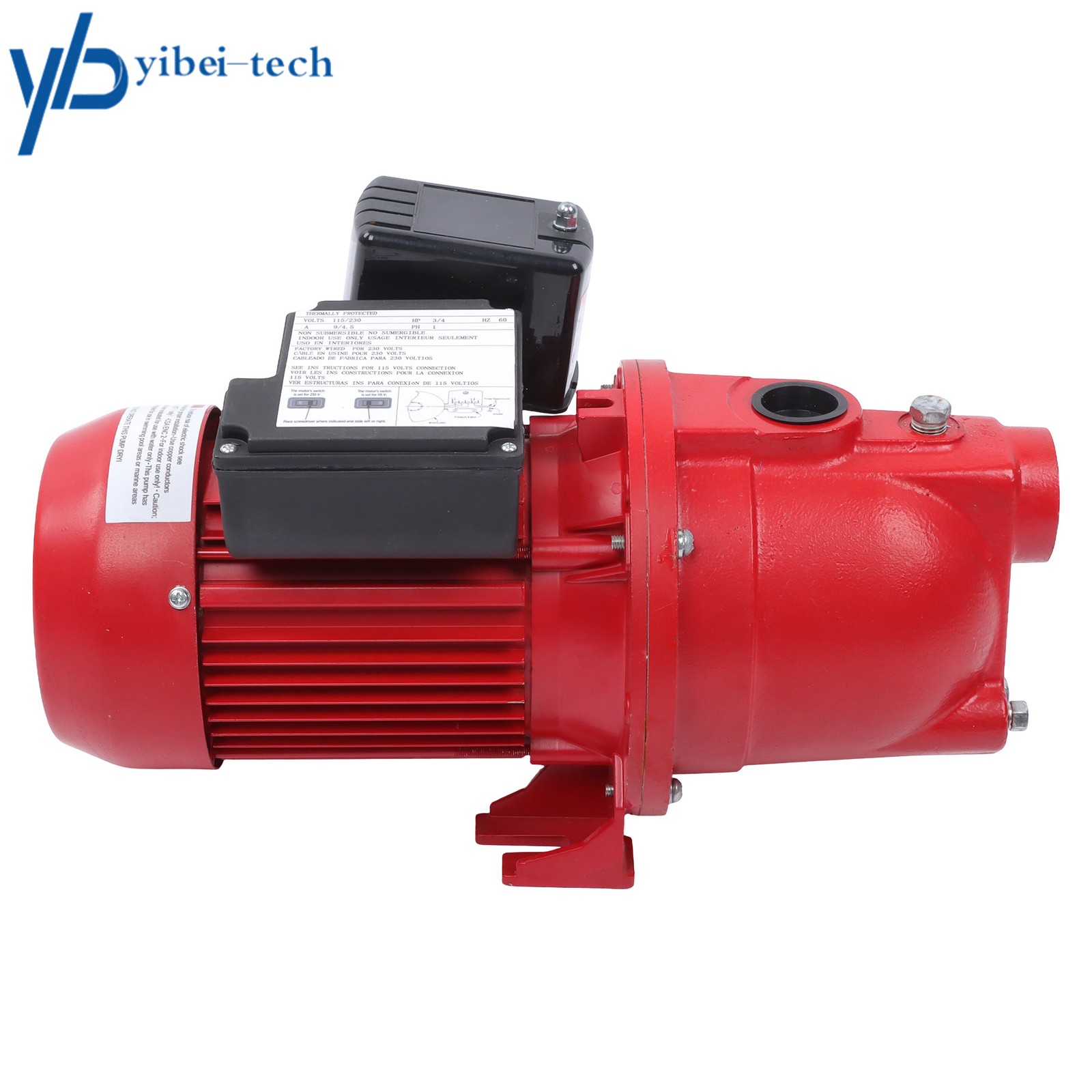 Red 97080701 3/4 HP, 13 GPM Dual Voltage (115/230 Volts) Shallow Well Jet Pump