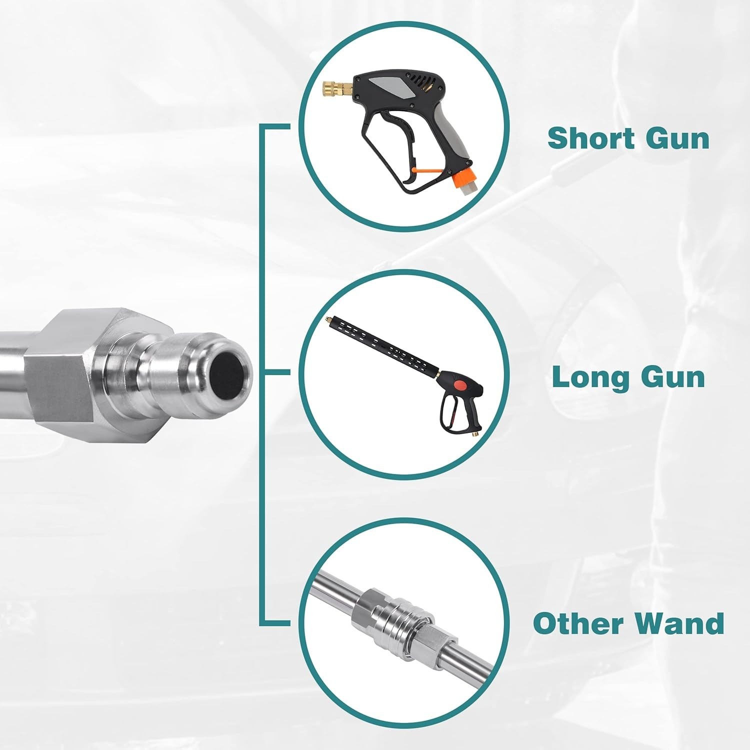 120 Inch Pressure Washer Wand – Power Washer Extension Wand Replacement – Uni…