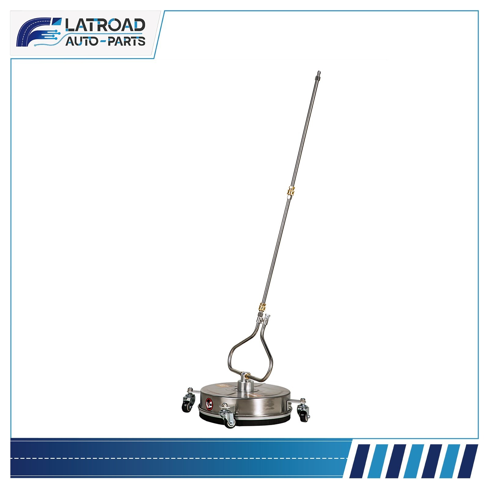13.7″ Pressure Washer Surface Cleaner w/ 4 Wheels Stainless Steel Brand New