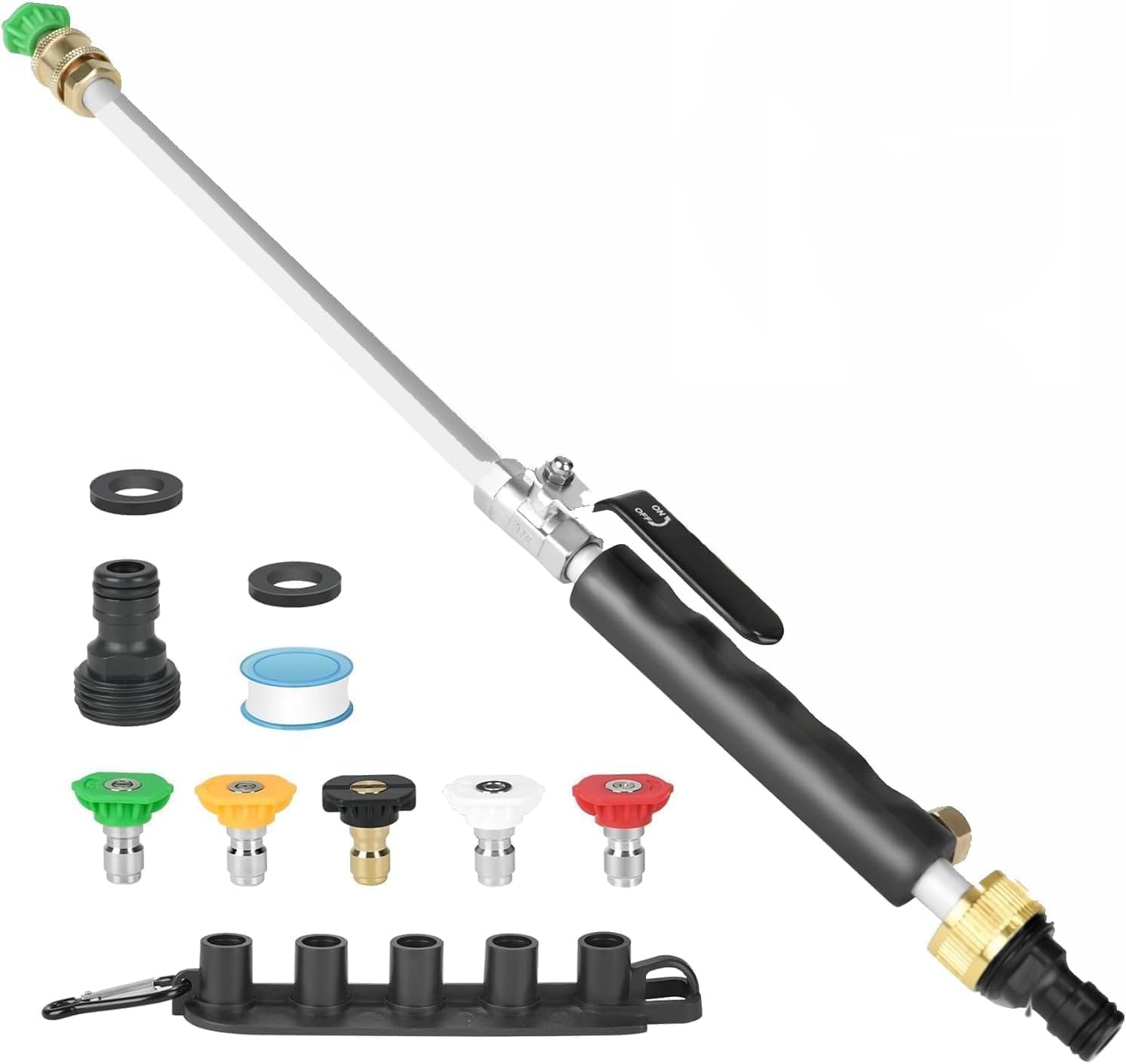2026 New 7-1 Jet Nozzle High Pressure Hose Nozzle, High Pressure Power Washer Wa
