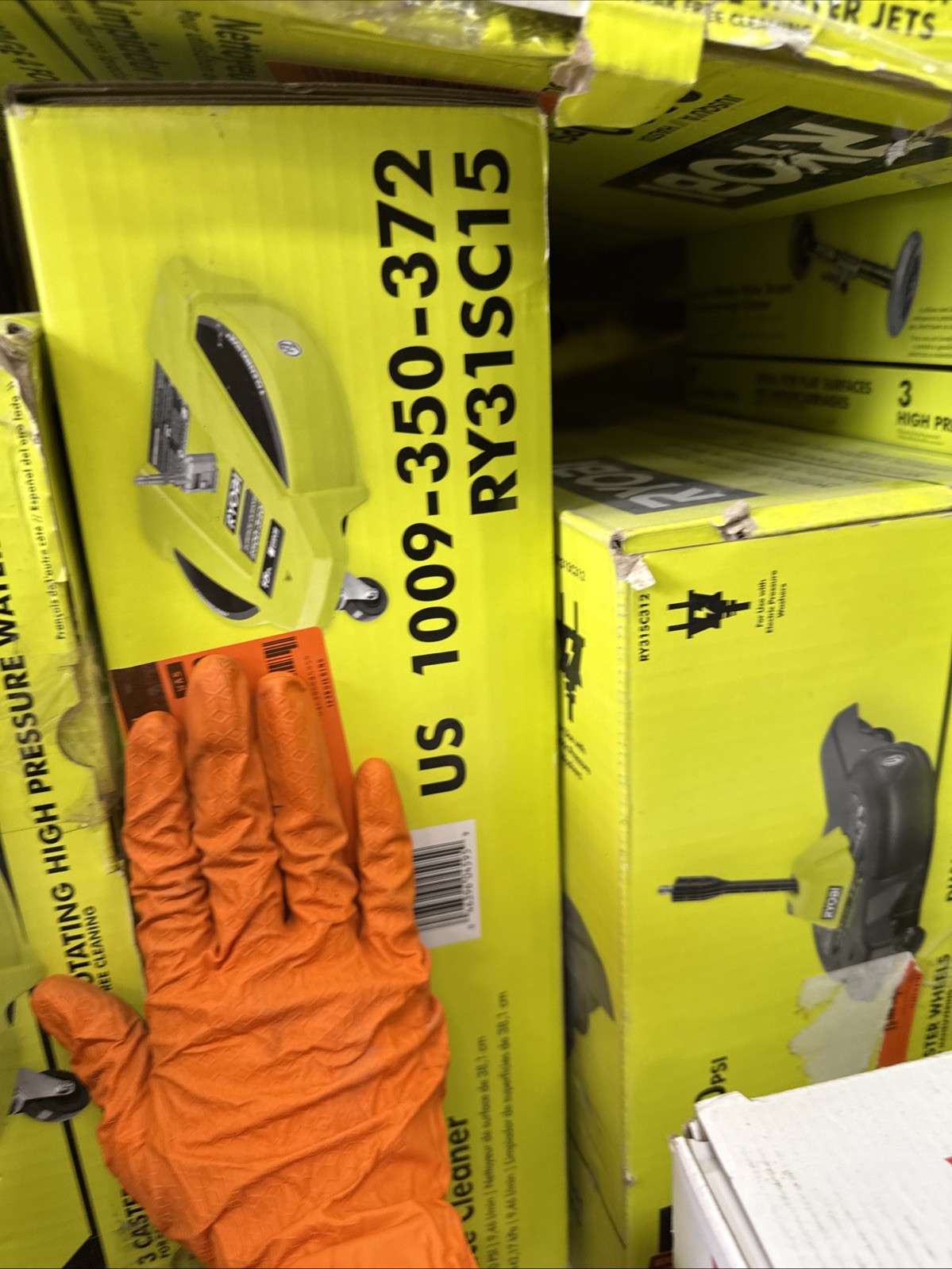 RY31SC15, Ryobi 15 in. 3400 PSI Pressure Washer Surface Cleaner with Wheels