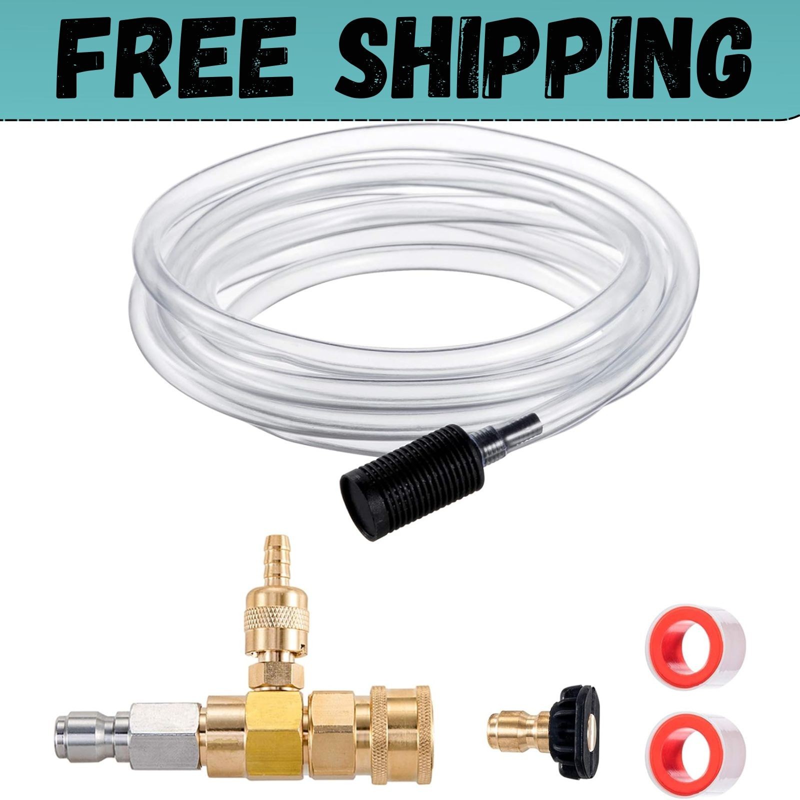 Downstream Injector for Pressure Washer Power Washer Chemical Injector Kit Soap
