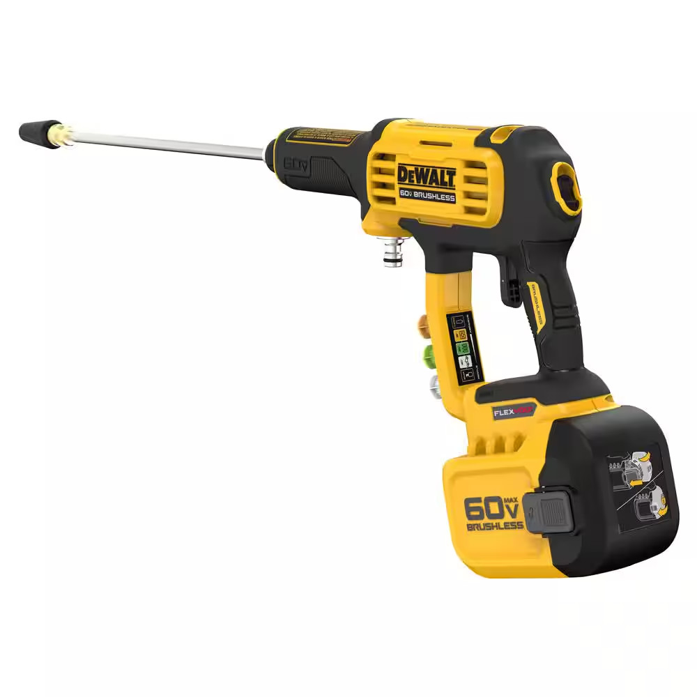 FLEXVOLT 60V MAX 1000 PSI 1.0 GPM Cold Water Cordless Battery Power Cleaner Kit