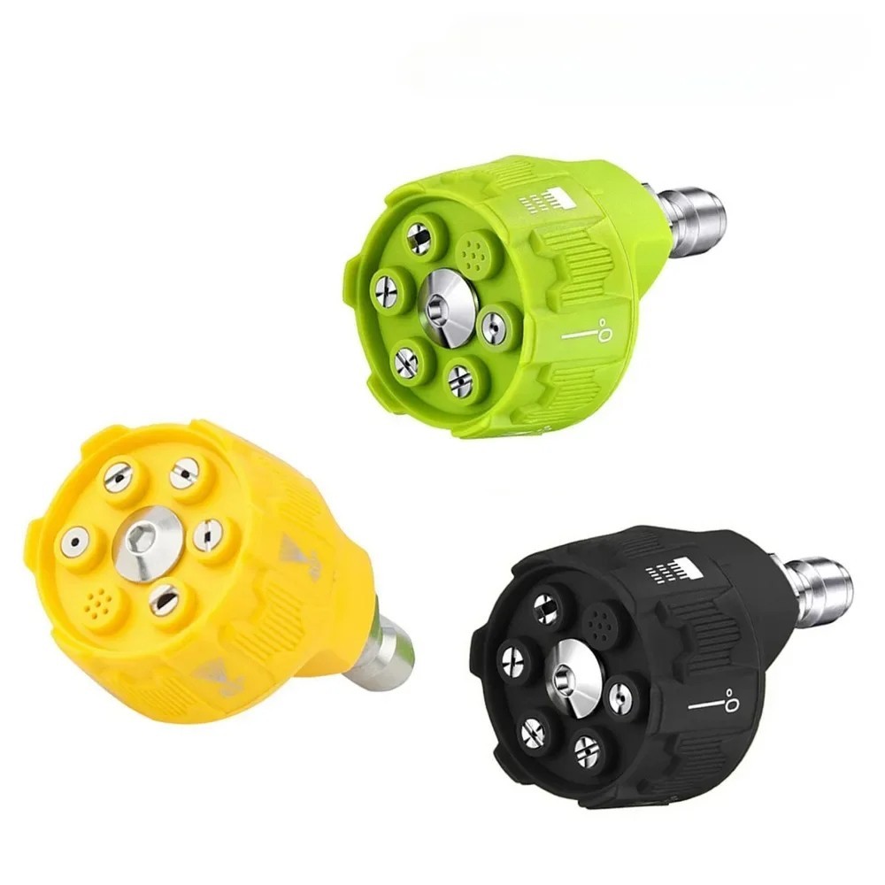 1Pc High Pressure Washer Nozzle Tips 6-in-1 Adjustable for Power Washer 1/4 Inch