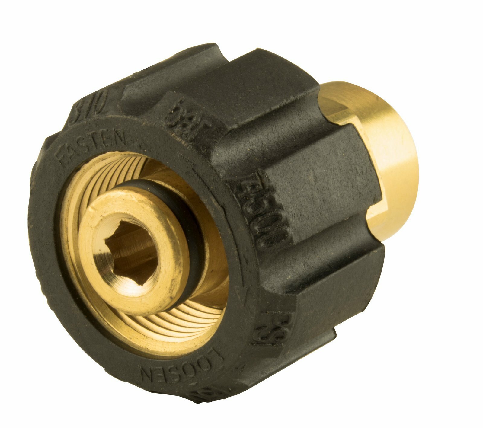 Erie Tools Brass Twist Coupler Adapter 1/4″ FNPT x 22mm for Pressure Washers