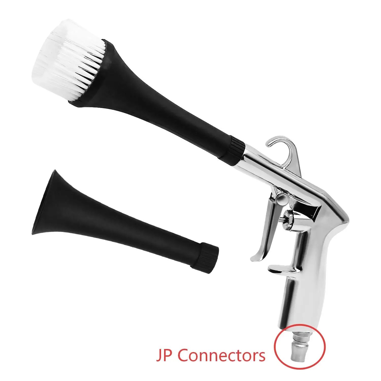 3-in-1 High-Pressure Car Cleaning Gun Tornado Air Blow Tool 360° Rotating 1/4in