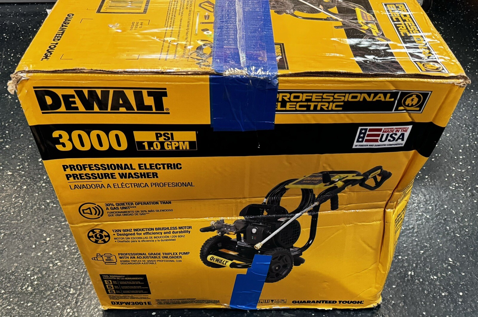 DeWalt 3000PSI 1.0GPM Cold Water Electric Pressure Washer(DXPW3001E)
