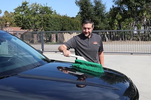 California Car Duster Detailing Combo Plastic Handle with Green Mop and