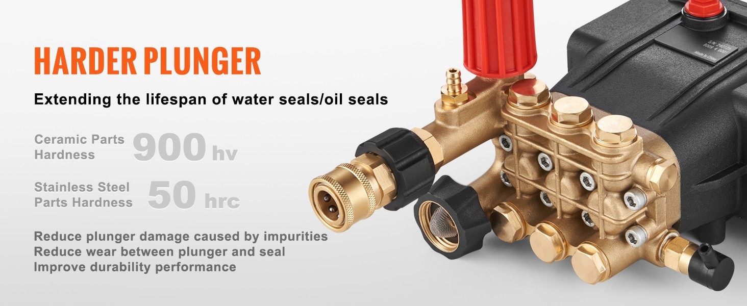 Pressure Washer Pump Power Washer Pump 3/4″ Horizontal 3300 PSI 3 GPM