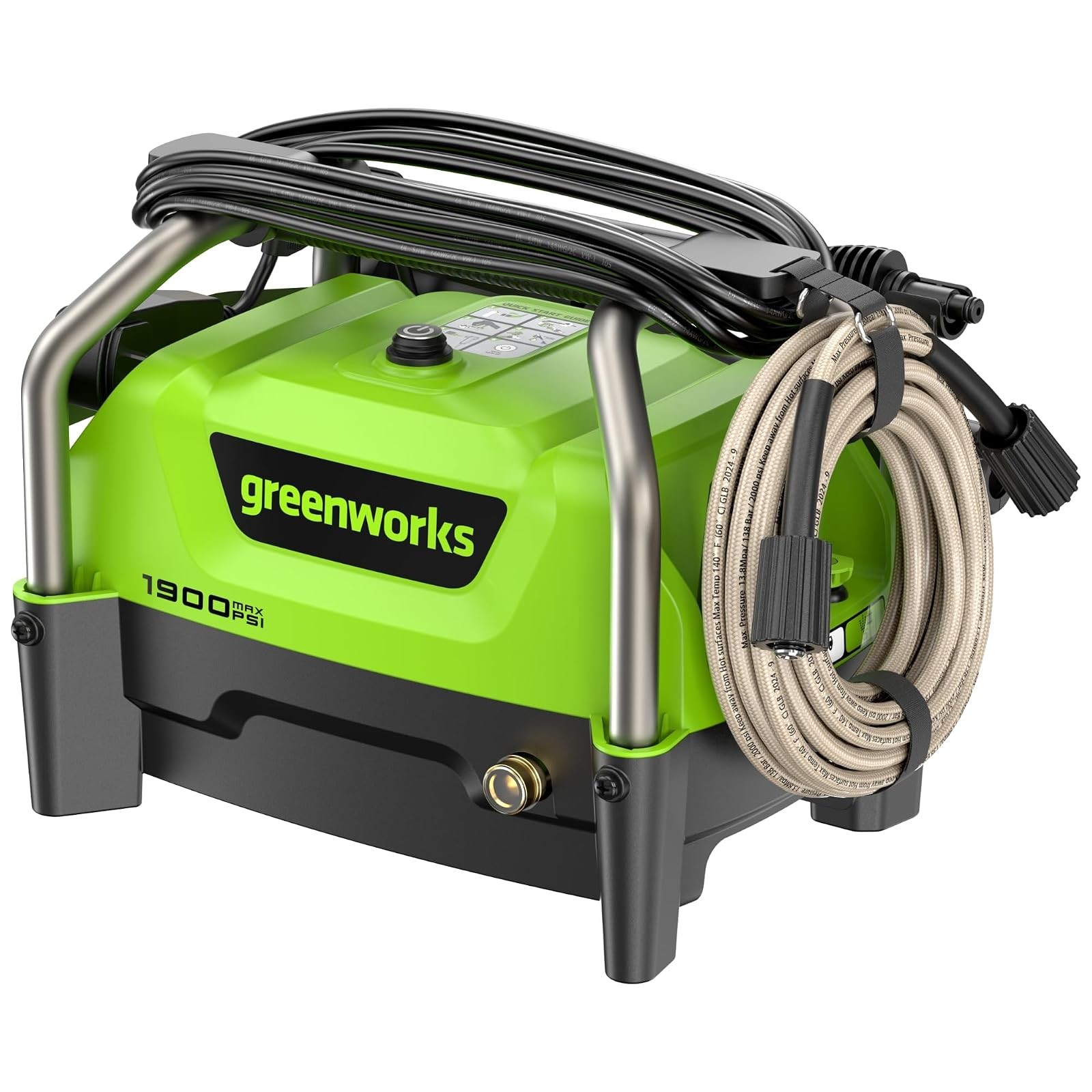 Greenworks 1900 PSI Electric Pressure Washer 13Amp 1.2 GPM