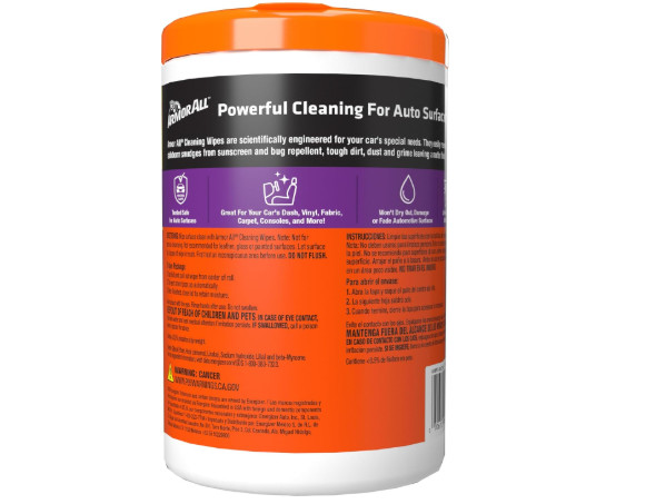 Armor All Car Cleaning Wipes, Wipes for Car Interior and Car Exterior, 90 Wipes