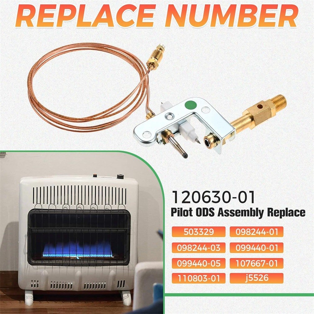 120630-01 Natural Gas Pilot ODS Assembly Fits for Vent Free Wall Heaters