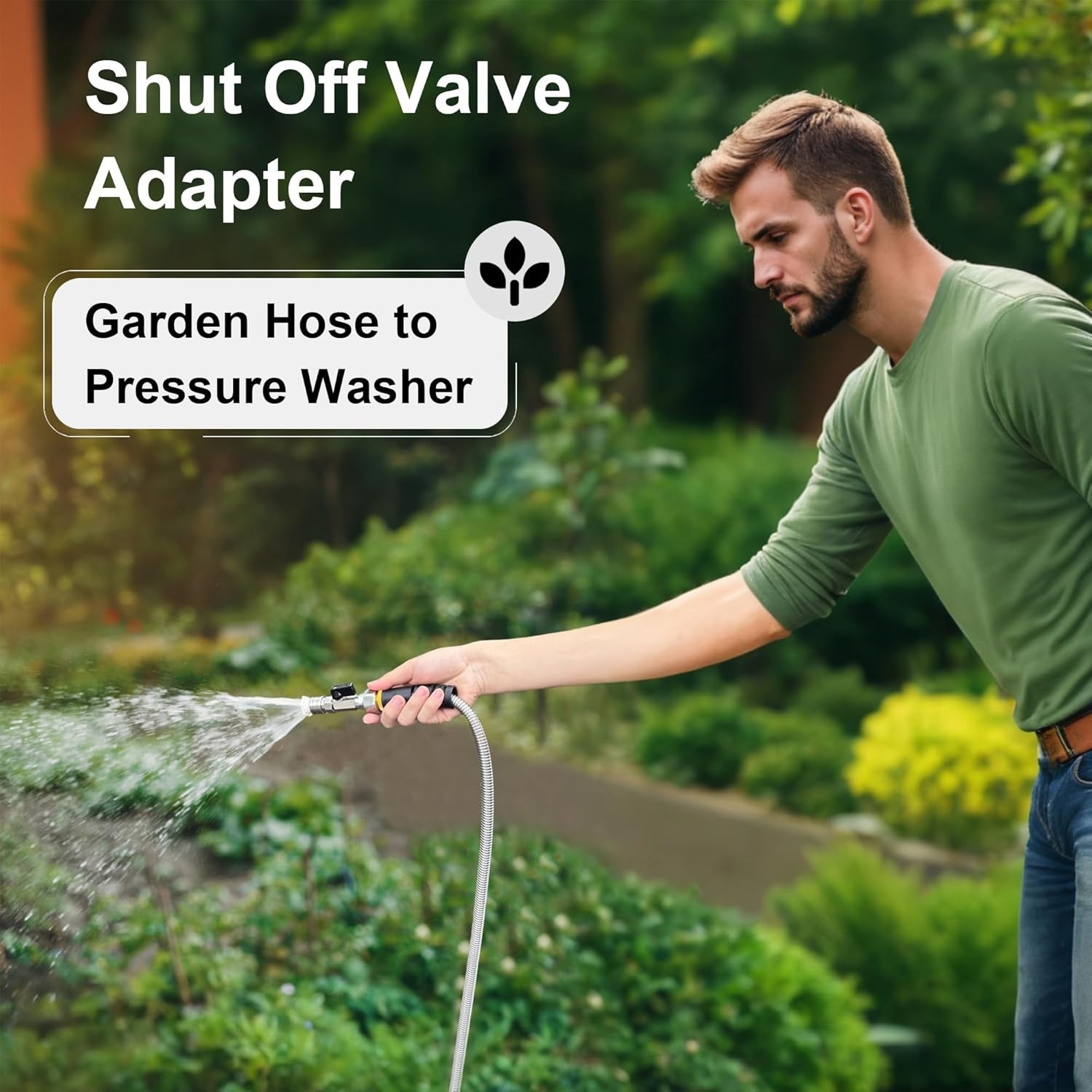 Garden Hose to High Pressure Washer Attachment, Turn Water Hose into Power