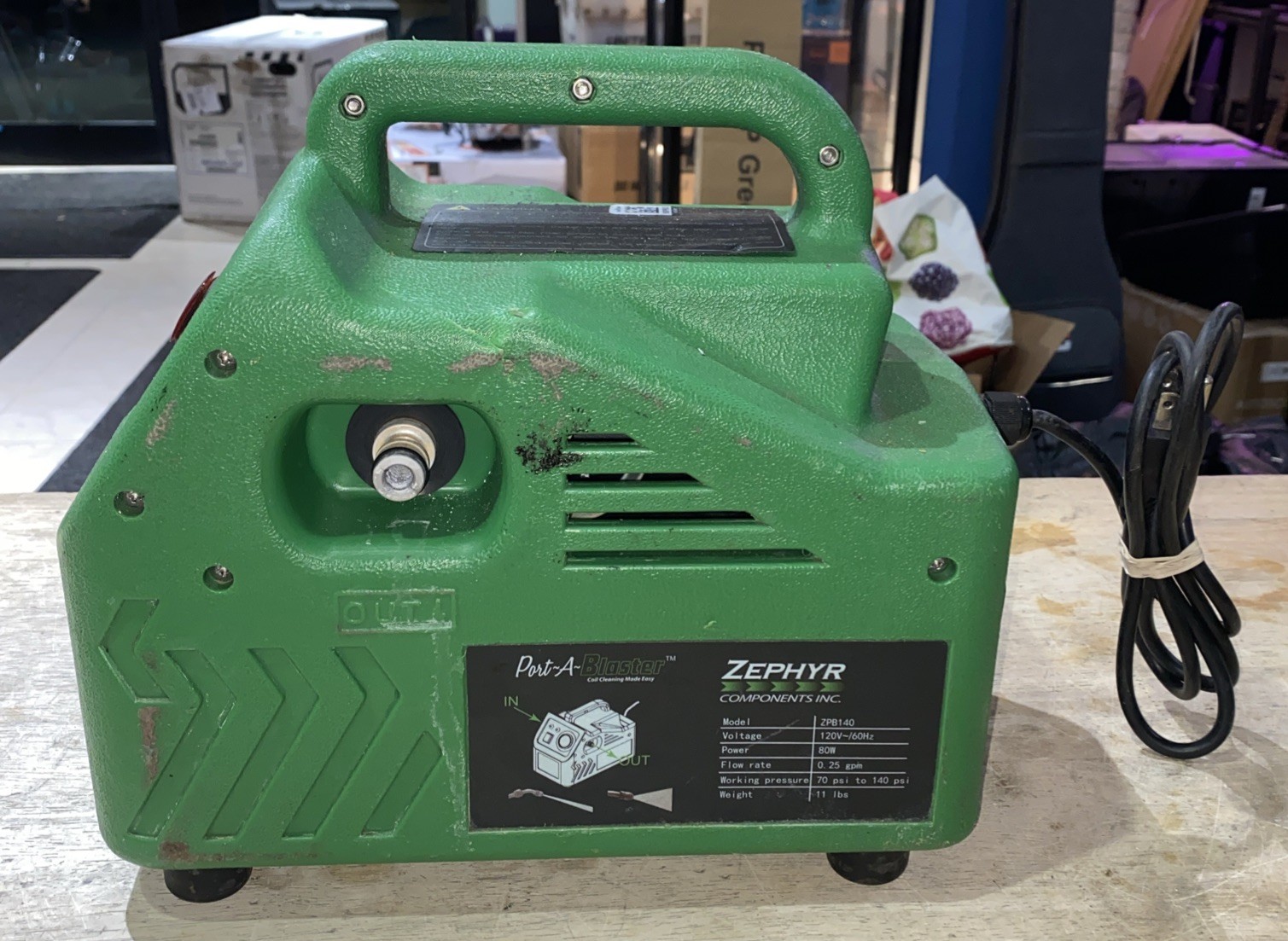 Port-A-Blaster ZPB140 Zephyr HVAC Coil Cleaning Portable Pressure Washer