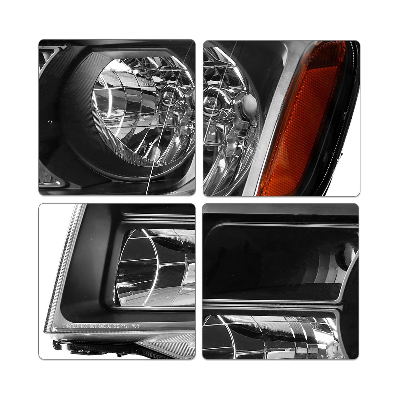 SOCKIR Headlight Assembly Pair Fit 2012 2013 2014 2015 Honda Pilot Front Head…