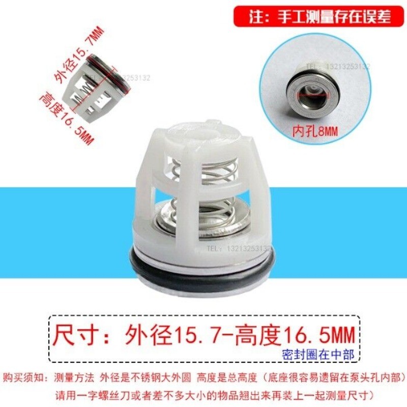 3PCS Check Valve Repair Kit Power High Pressure Car Washer Pump Head