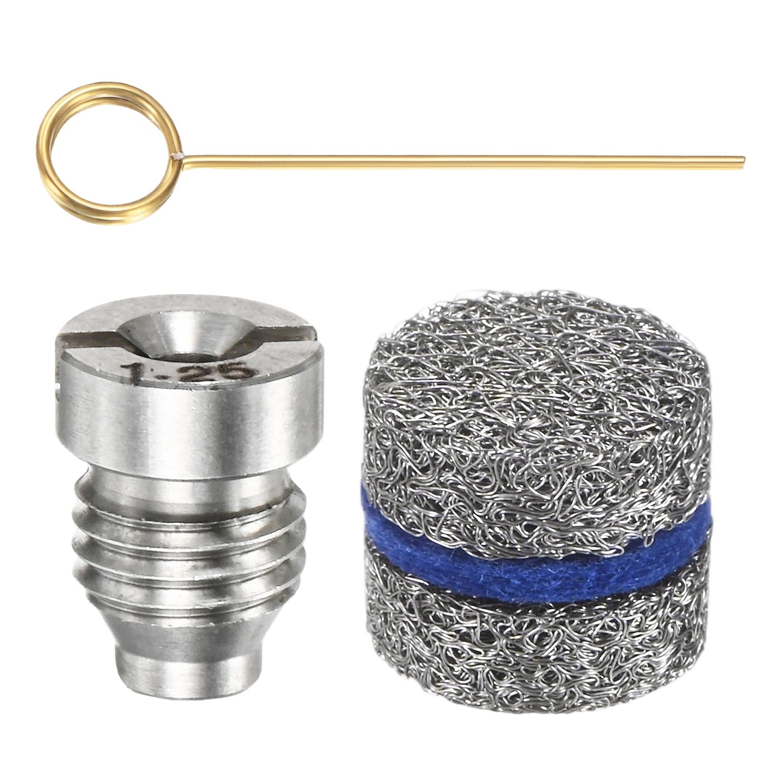 1-Set 1.25mm Orifice Foam Cannon Nozzle and 3 Layer Foam Maker Meshes