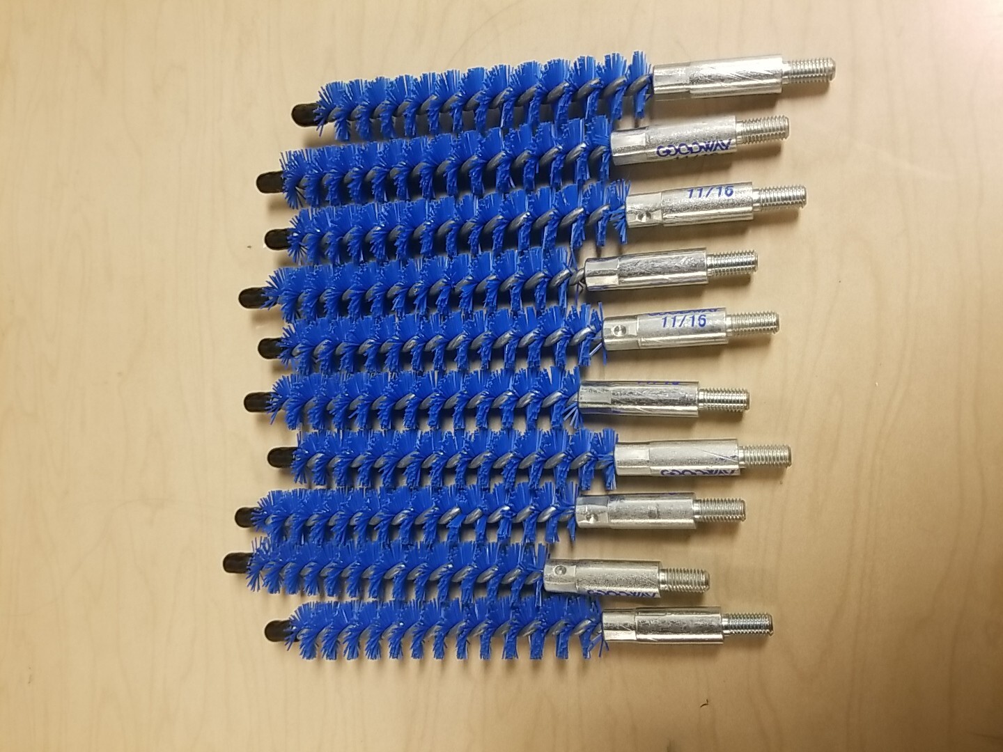 Goodway Sc-Tc-Bn-11/16 Nylon Brush,11/16 In,Use With 6Pzv1,Pk10