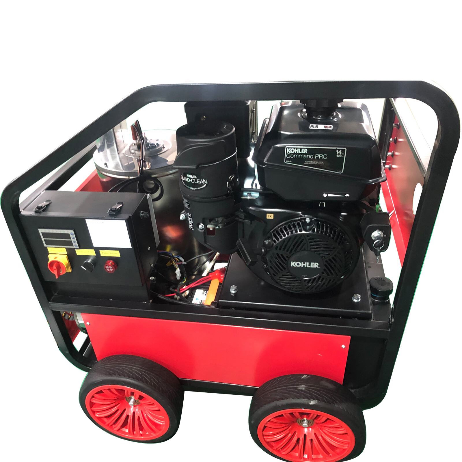 4 GPM 4000 PSI Hot Water Gas-Oil Fired Pressure Washer Electric Start Commercial