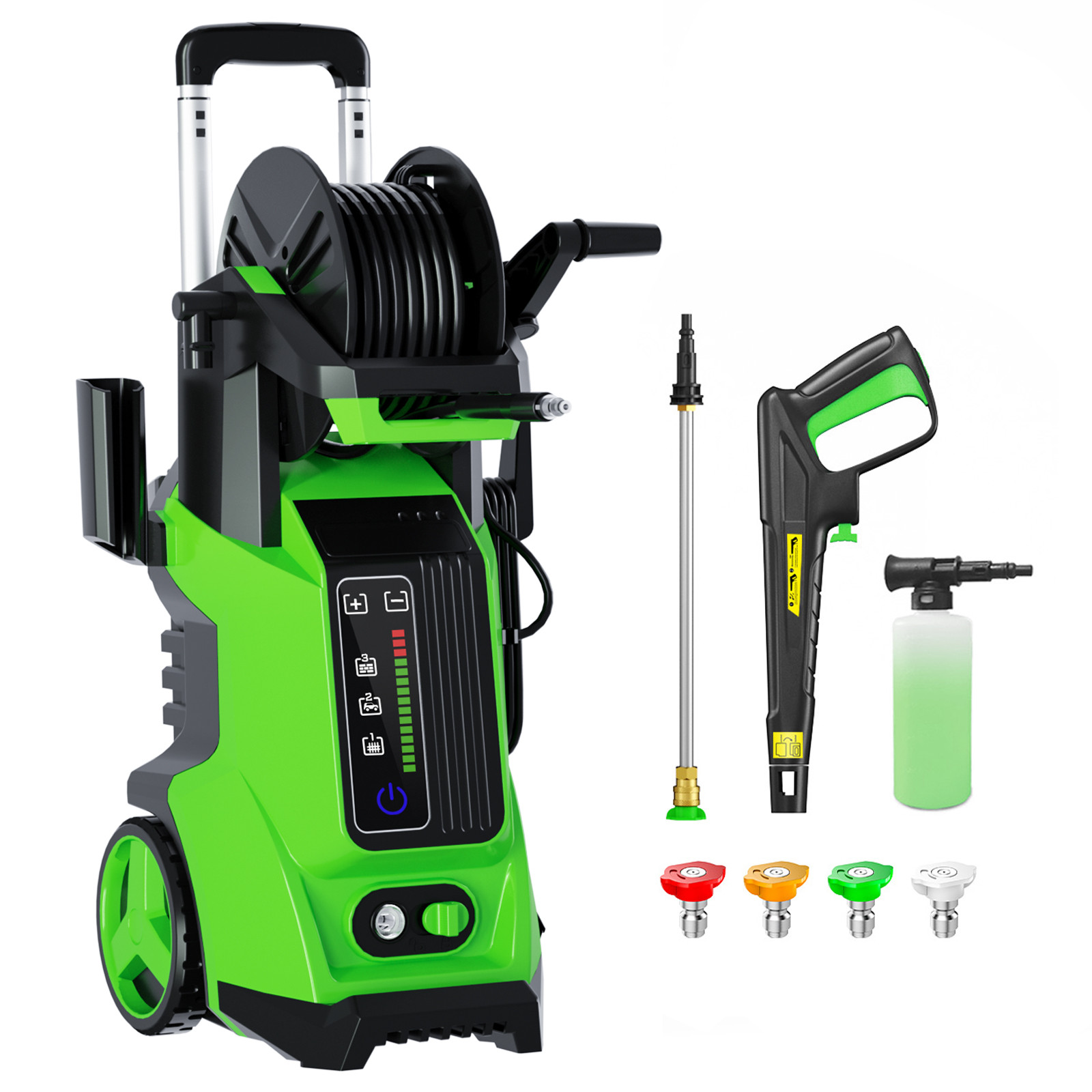 Pressure Washer 4500PSI 4.0GPM with Adj-15-Level Touch Screen For Car, Home yard