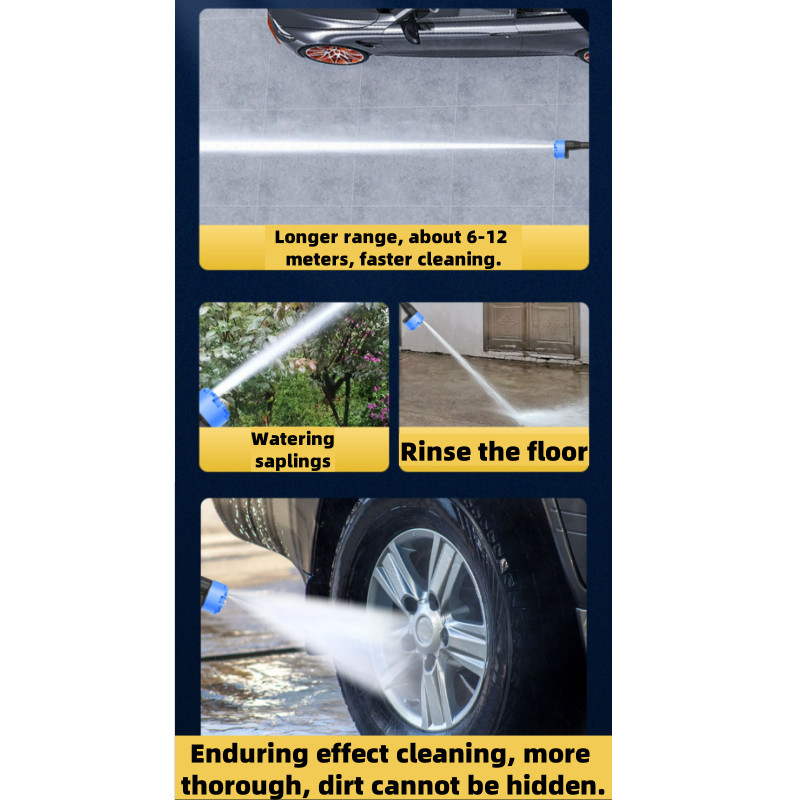Portable High Pressure Car Washer Cordless Cleaner Wireless Water Spray Gun 300W